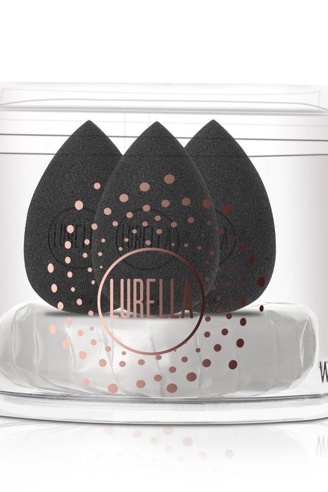 Lurella Cosmetics - Mini Teardrop Sponge Pack - Black