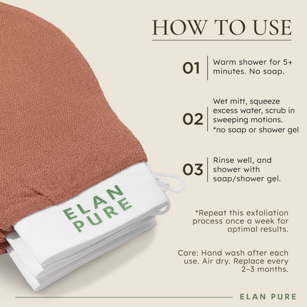 Elan Pure - Exfoliator Mitt