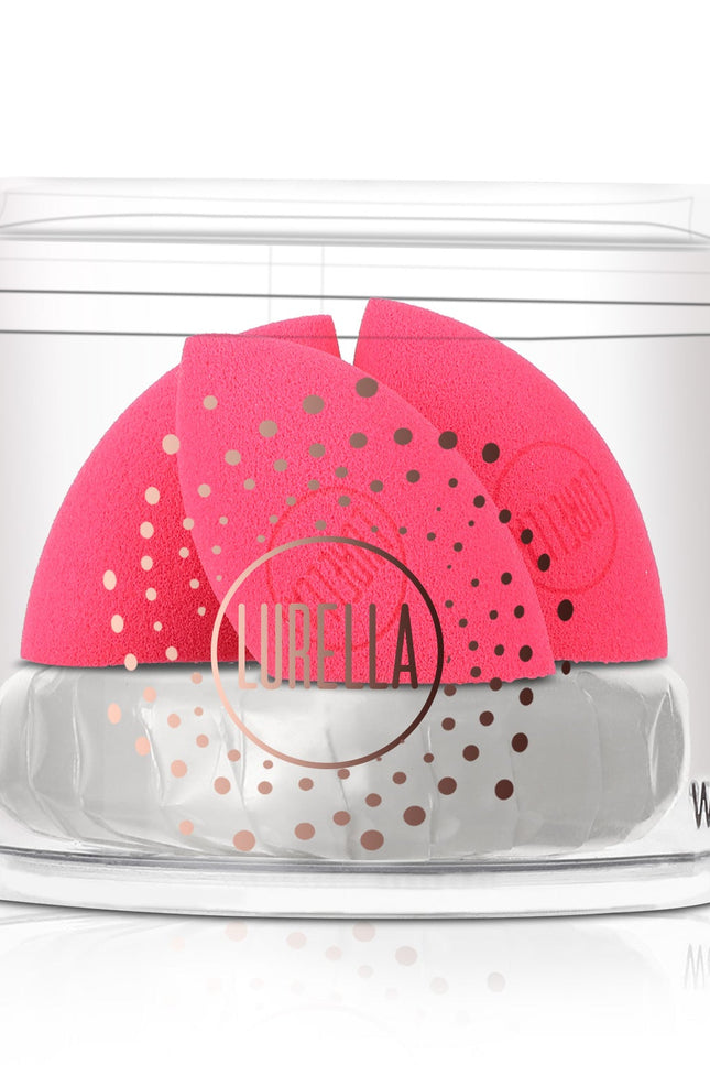 Lurella Cosmetics - Mini Angled Sponge Pack - Hot Pink