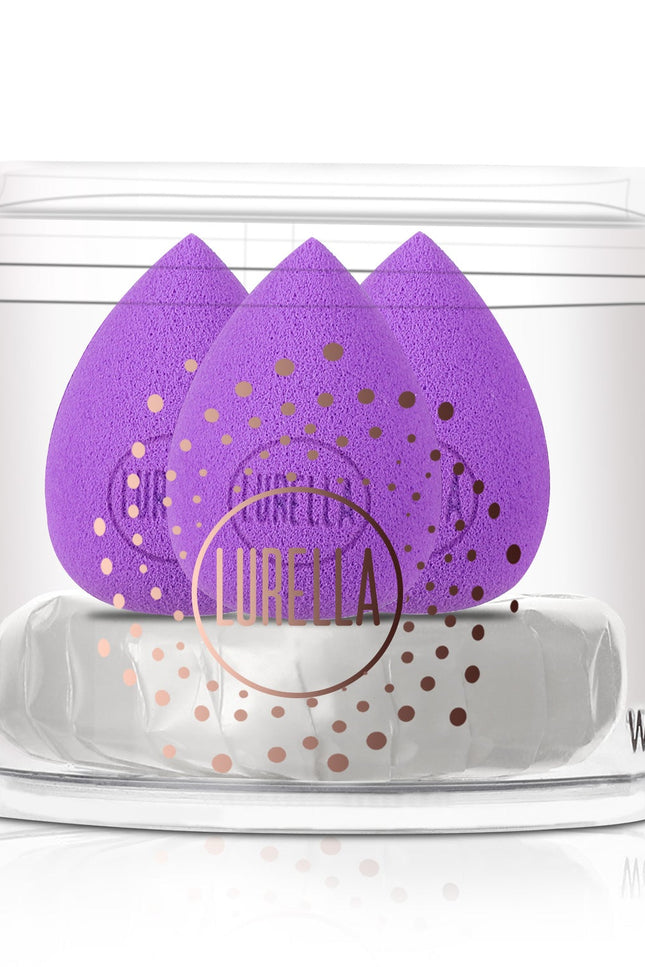 Lurella Cosmetics - Mini Teardrop Sponge Pack - Purple