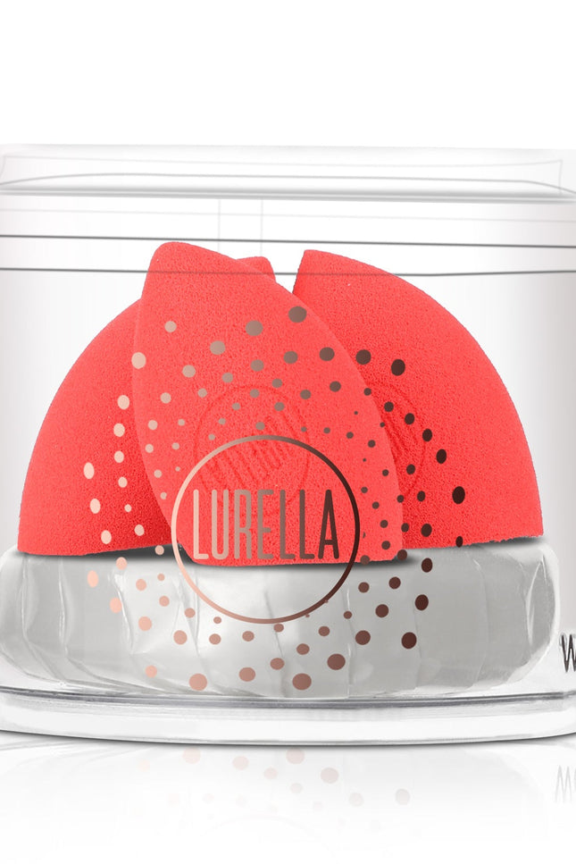 Lurella Cosmetics - Mini Angled Sponge Pack - Red