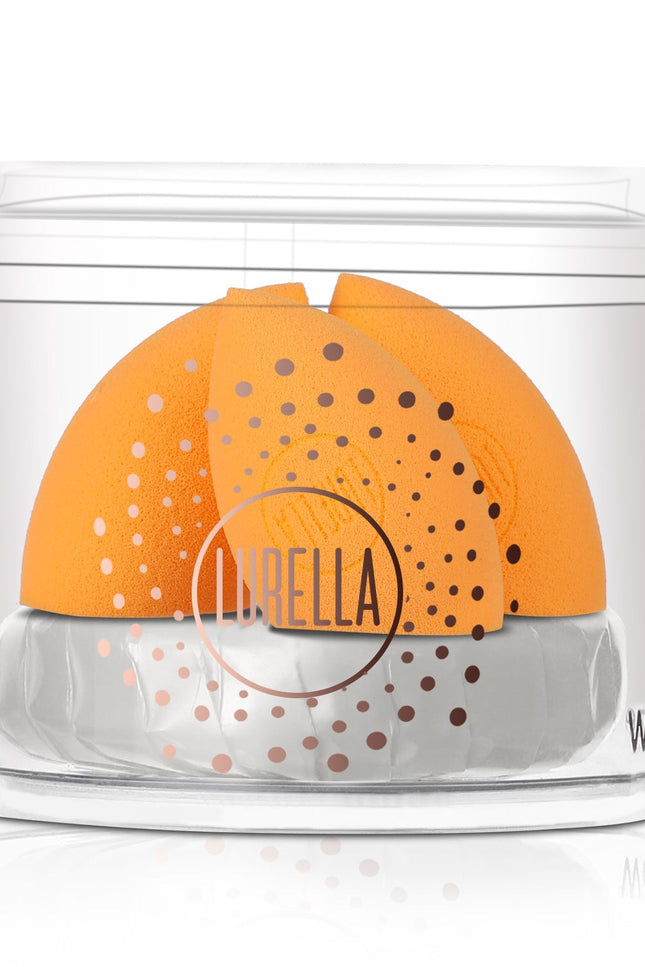 Lurella Cosmetics - Mini Angled Sponge Pack - Orange