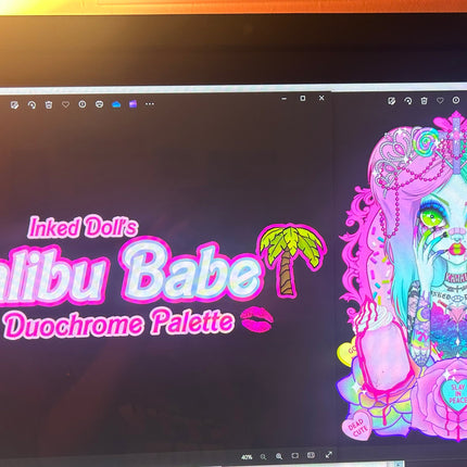 Inked Doll Cosmetics - “MALIBU BABE” 9 pc Duochrome Palette