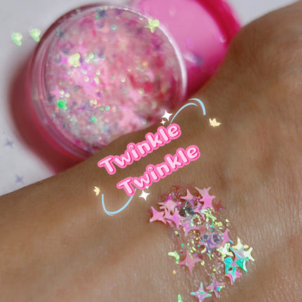 Inked Doll Cosmetics - TWINKLE TWINKLE MERMAID JELLY (FACE/BODY/HAIR) GLITTER GEL
