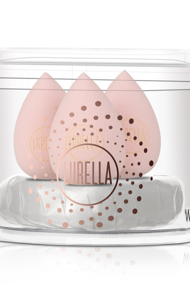 Lurella Cosmetics - Mini Teardrop Sponge Pack - Baby Pink