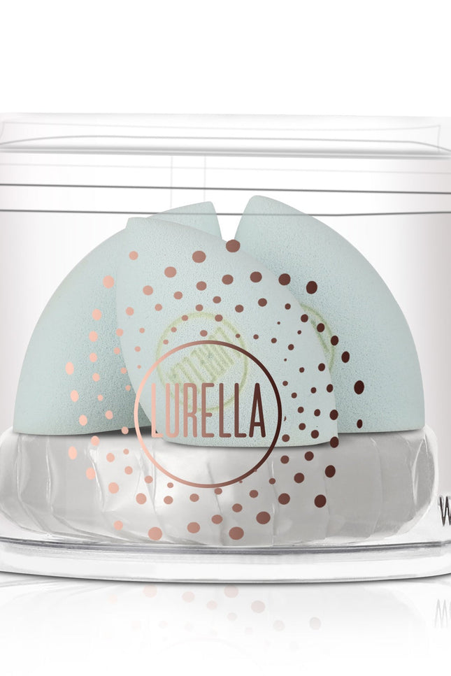 Lurella Cosmetics - Mini Angled Sponge Pack - Baby Blue