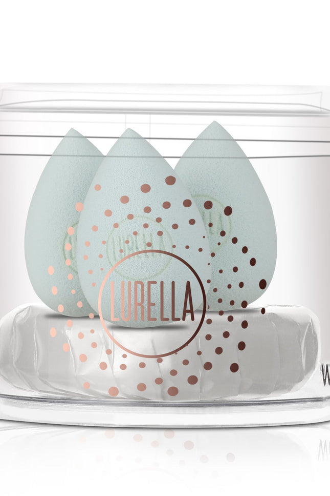 Lurella Cosmetics - Mini Teardrop Sponge Pack - Baby Blue
