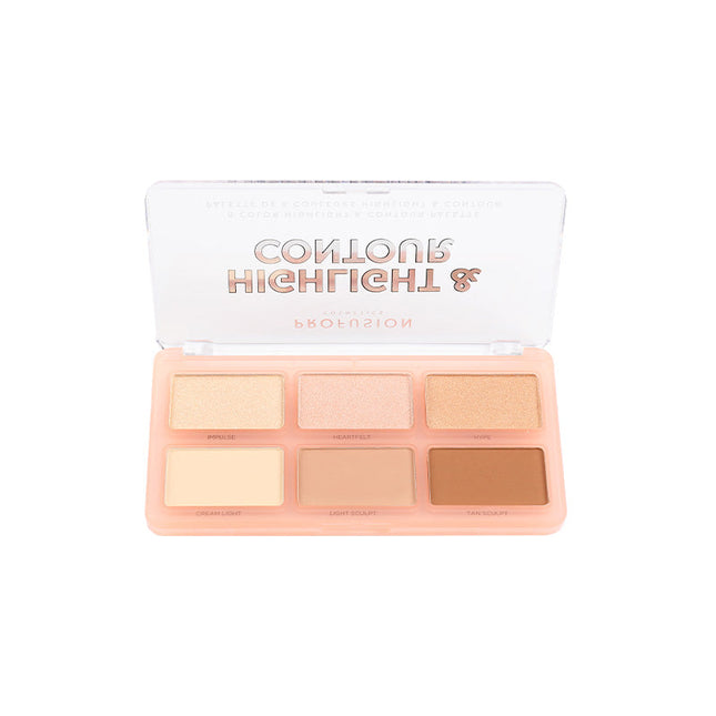 Profusion Cosmetics - Highlight & Contour 6 Shade Face Palette