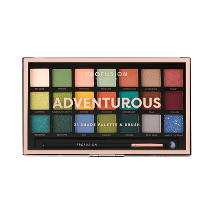 Profusion Cosmetics - 21 Shade Palette - Adventurous