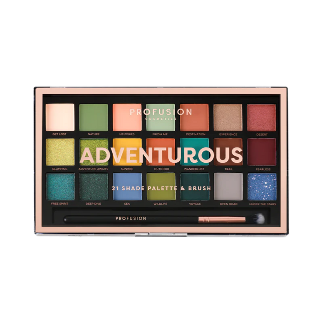 Profusion Cosmetics - 21 Shade Palette - Adventurous