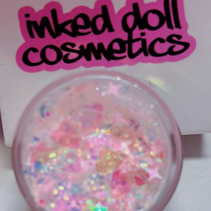 Inked Doll Cosmetics - CELESTIAL ANGEL MERMAID JELLY (FACE/BODY/HAIR) GLITTER GEL