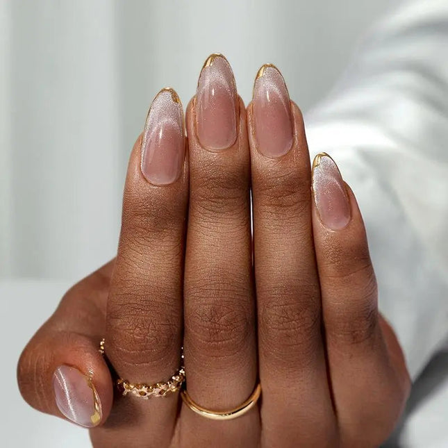Nail Pop Studio - Knightshield Almond Nails - Press On Nails | Long Lasting & Reusable