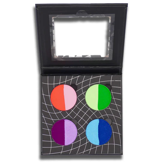 Glisten Cosmetics Neon Split 4 Pan Palette - Eyeliner