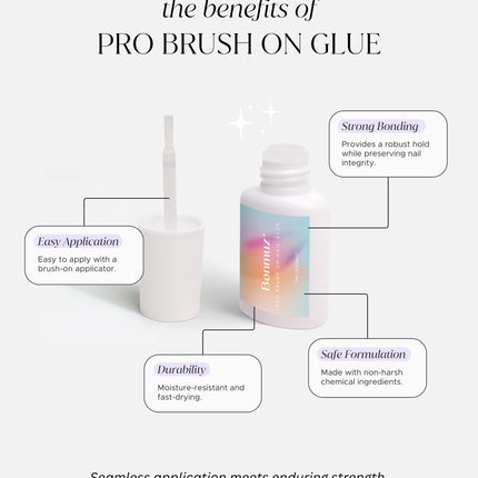 Bonmuz - Pro Brush-On Nail Glue