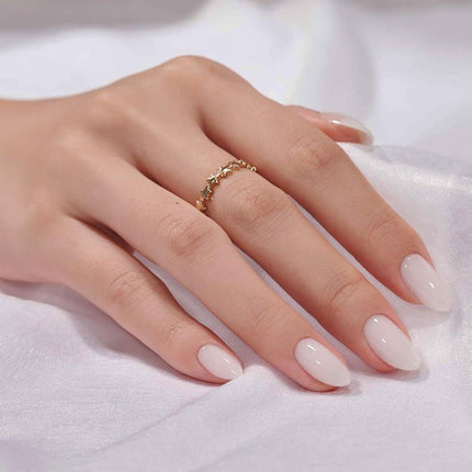 Nail Pop Studio - Milky Way Almond Nails - Press On Nails