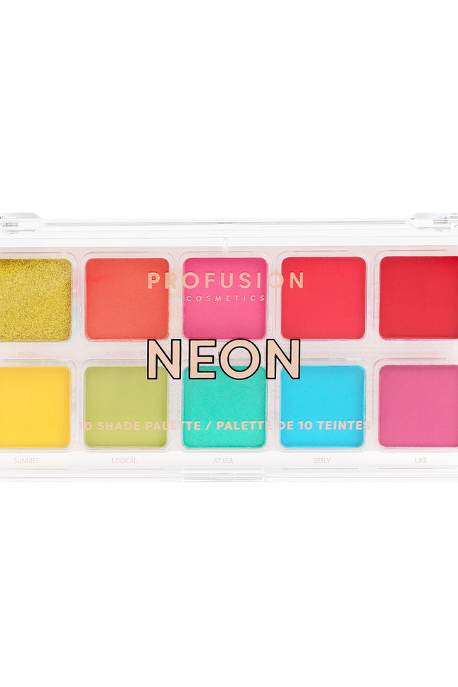 Profusion Cosmetics - Essentials 10 Shade Palette – Neon