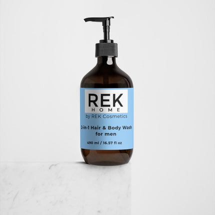 REK Cosmetics - 2-in-1 Hair & Body Wash for men