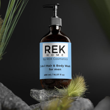 REK Cosmetics - 2-in-1 Hair & Body Wash for men
