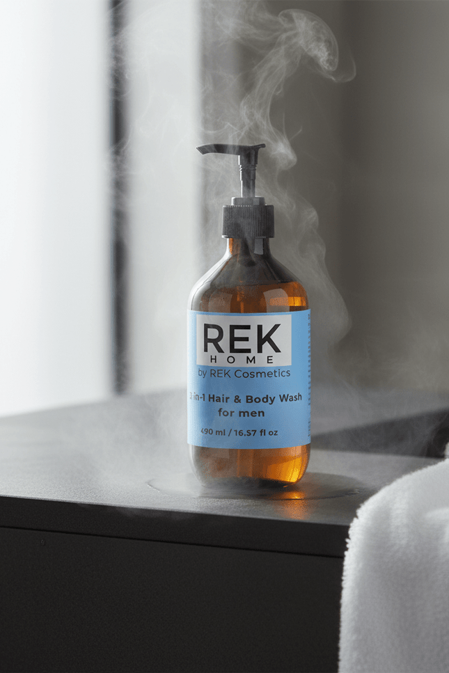 REK Cosmetics - 2-in-1 Hair & Body Wash for men
