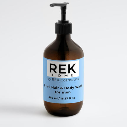 REK Cosmetics - 2-in-1 Hair & Body Wash for men