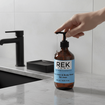 REK Cosmetics - 2-in-1 Hair & Body Wash for men