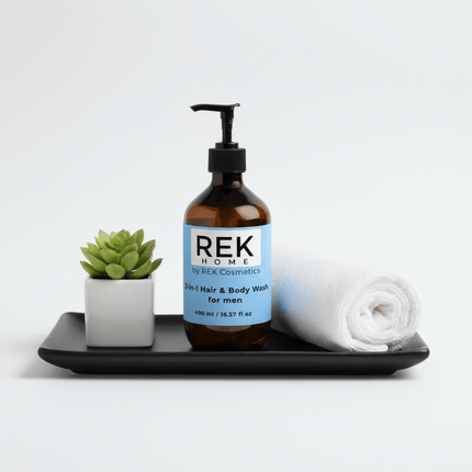 REK Cosmetics - 2-in-1 Hair & Body Wash for men