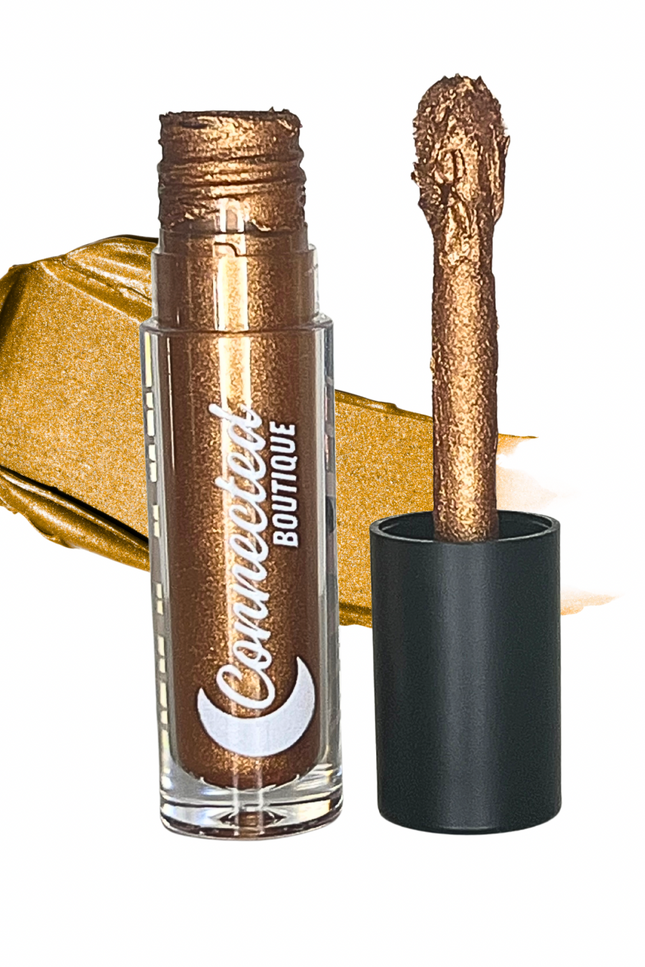 Connected Boutique - BK - Bronze Metallic Longwear Liquid Lipstick – Transfer‑Proof Matte
