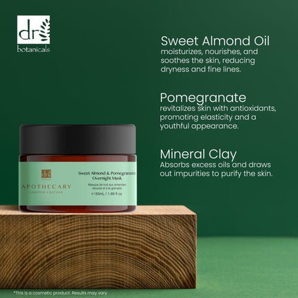 skinChemists US - Sweet Almond & Pomegranate Overnight Mask 50ml