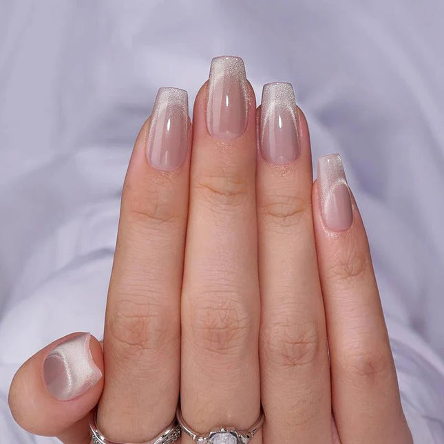 Nail Pop Studio - Starlight Shimmer Coffin Nails - Press On Nails