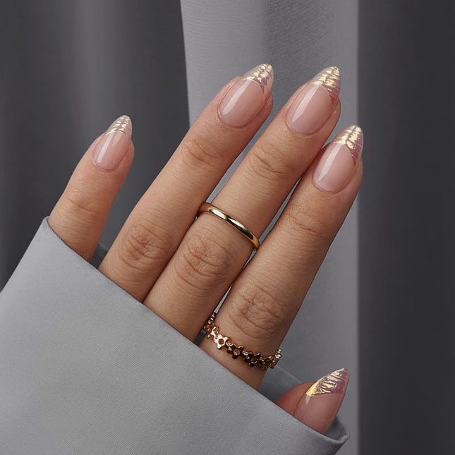 Nail Pop Studio - Athena Aurora Almond Nails - Press On Nails