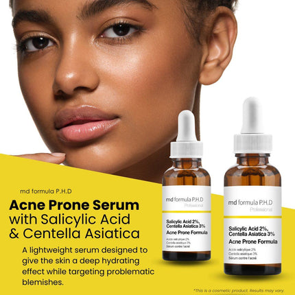 skinChemists US - Acne Prone Serum Salicylic Acid 2%, Centella Asistica 3% 30ml