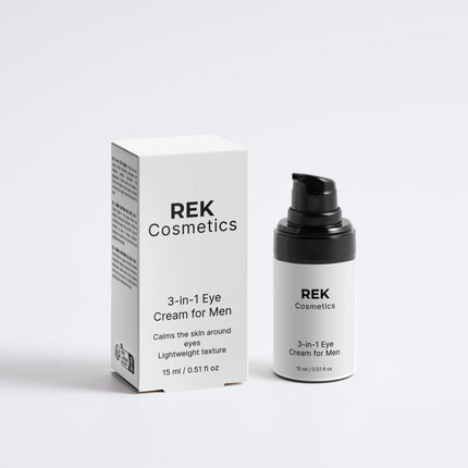 REK Cosmetics - 3-in-1 Eye Cream for Men – Anti-Aging & Hydrating