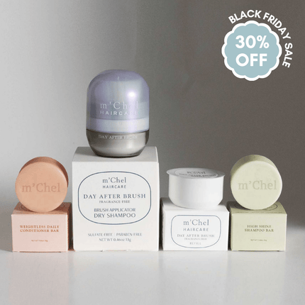 m'Chel Haircare - Day After Brush + Refill + Bars Bundle