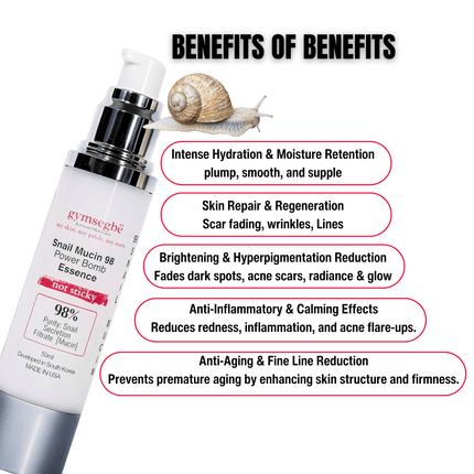 Gymsegbë - Snail Mucin 98 Power Bomb Essence