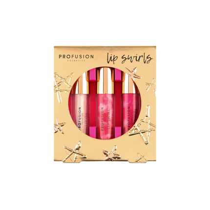 Profusion Cosmetics - Crimson Lip Swirls – 3-Piece Lip Gloss Set