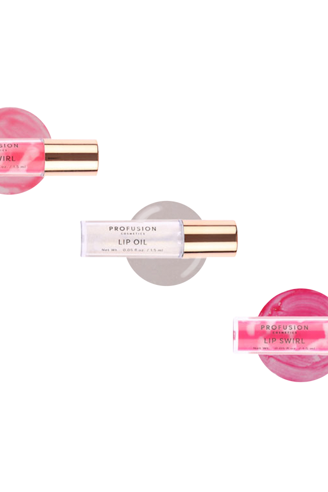 Profusion Cosmetics - Crimson Lip Swirls – 3-Piece Lip Gloss Set