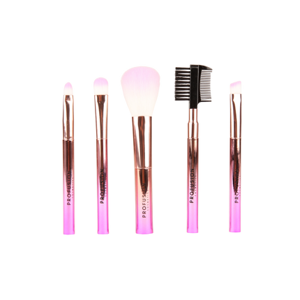 Profusion Cosmetics - Crimson Mini Brushes – 5-Piece Mini Brush Set