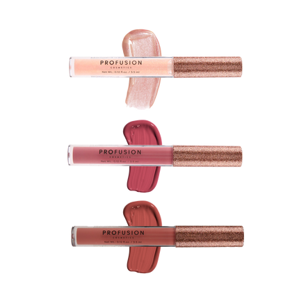 Profusion Cosmetics - Crimson Perfect Pout – 3-Piece Lip Gloss Set