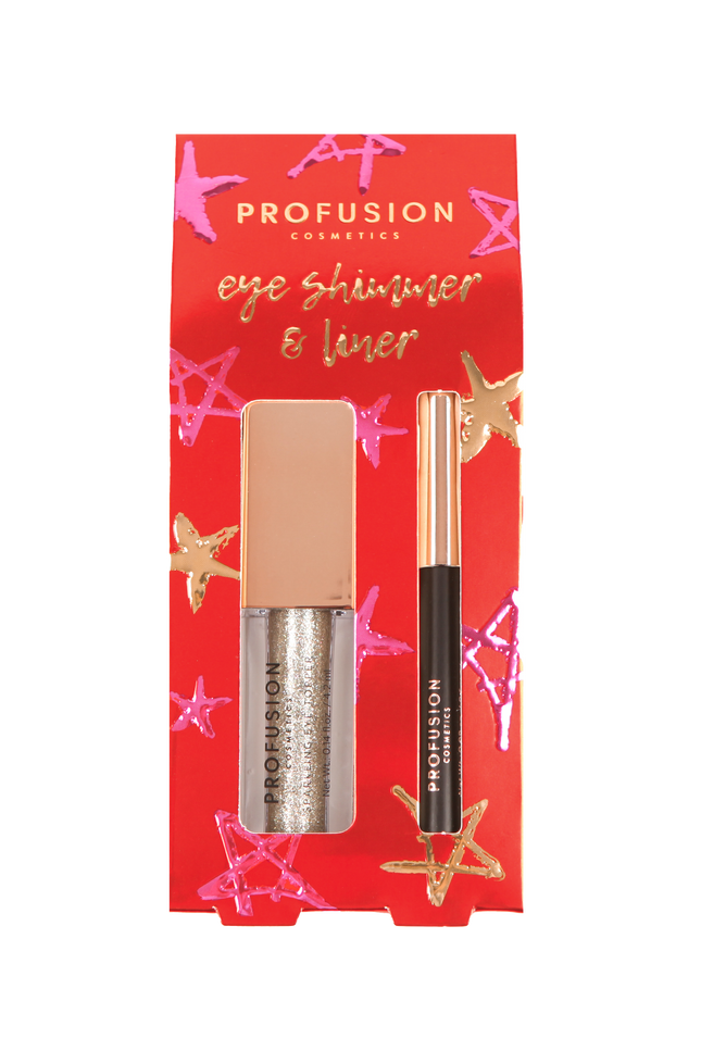 Profusion Cosmetics - Crimson Eye Shimmer & Eye Liner – 2-Piece Set