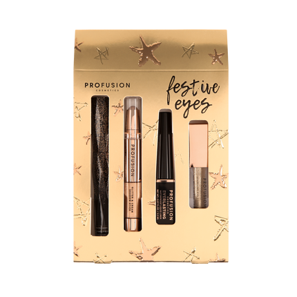 Profusion Cosmetics - Crimson Festive Eyes – Complete 4-Piece Eye Set