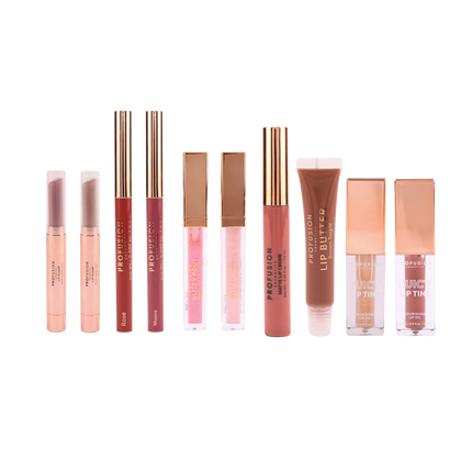 Profusion Cosmetics - Crimson Festive Lips – 10-Piece Lip Collection