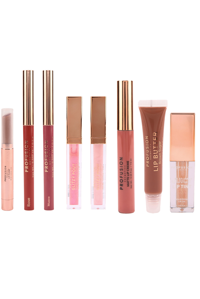 Profusion Cosmetics - Crimson Festive Lips – 10-Piece Lip Collection
