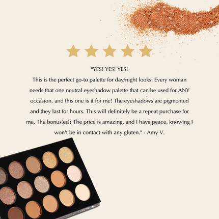EpiLynx - Neutral Eyeshadow Looks Palette - For the Best Nude Makeup Looks