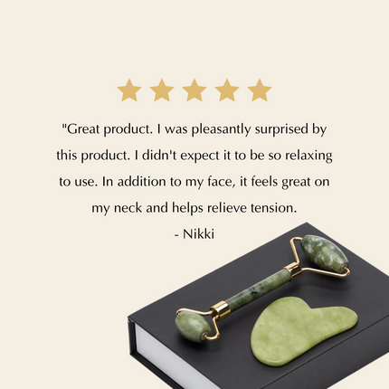 EpiLynx - Natural Jade Roller and Gua Sha - Puffiness Reduction