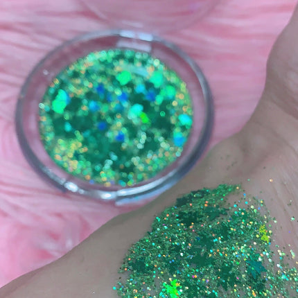 Inked Doll Cosmetics - 420 GLITTER HIGHLIGHTER (36 mm or 59 mm HUGE!!)