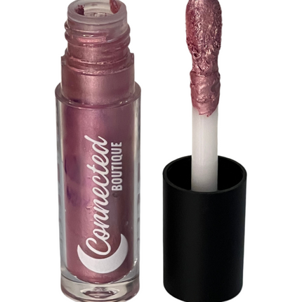 Connected Boutique - Rose- Metallic Pink Bold Longwear Liquid Lipstick – Transfer‑Proof Matte