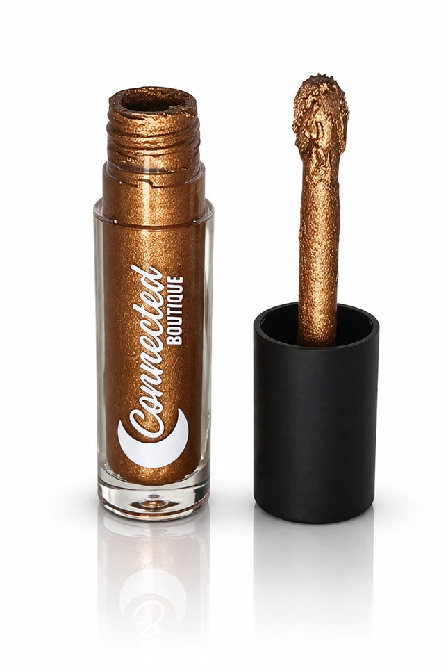 Connected Boutique - BK - Bronze Metallic Longwear Liquid Lipstick – Transfer‑Proof Matte