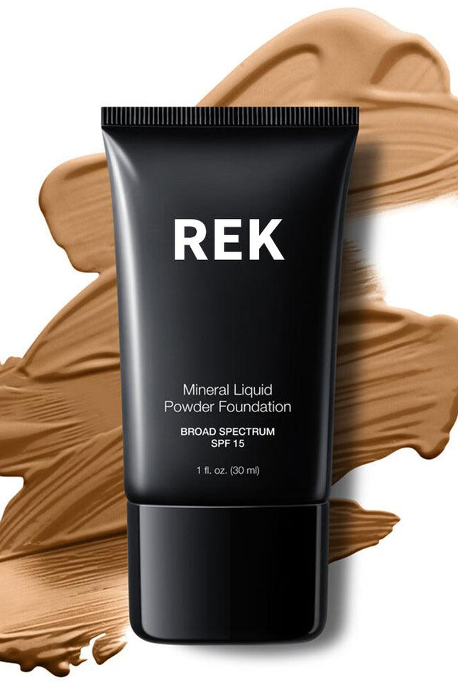 REK Cosmetics - Warm Nude | Mineral Liquid Powder Foundation with SPF 15 | REK Cosmetics