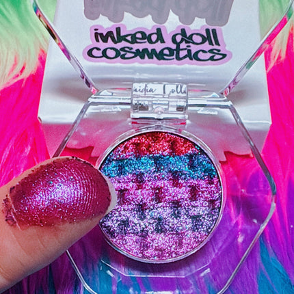 Inked Doll Cosmetics - DON’T BE SHELLOUS “MERMAIDIA COLLECTION” PRESSED TRIPLECHROME