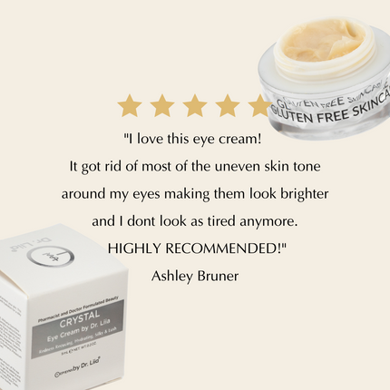 EpiLynx - Vegan EpiSilk, Crystal Wrinkle Smoothing Eye Cream - Intense Brightening and Firming Wrinkle Fix for Sensitive Skin